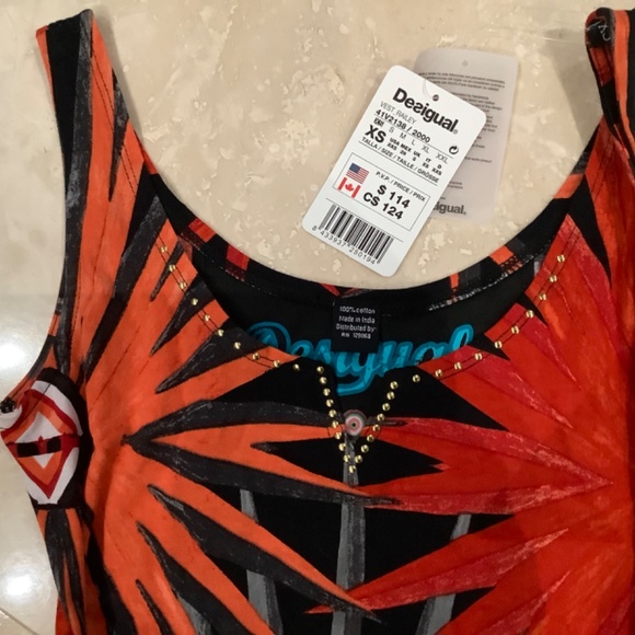 New with Tags - Desigual Vest Railey Dress size XS - Picture 4 of 6